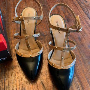 RIALTO 'Mariella' Women's Heel (Tan and Black)